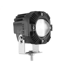 汽车LED激光炮射灯3寸白黄双色爆闪透镜远近灯摩托车超亮改装大灯