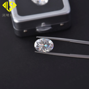 Egg-shaped moissanite D-color hand-cut VVS1 high quality ultra-white special-shaped oval moissanite bare stone in stock wholesale