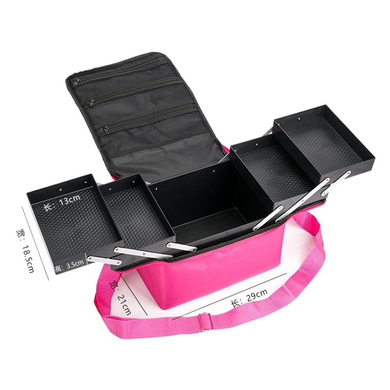 Bolsa de cosméticos al por mayor de fábrica almacenamiento multi-capa maquillaje uñas belleza tatuaje belleza maquillaje multi-función bolsa de herramientas