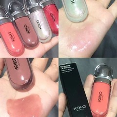 クロスボーダー ki/ko 双頭ミラーノンスティックリップグロス 103 ミルクティービーンペーストカラー水光透明ガラスリップグレーズリップグロス