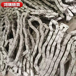 304 Stainless Steel Large Pitch Chain Conveying Single Row Double Row Roller Chain Conveying Plate Transmission Non-Standard Chain