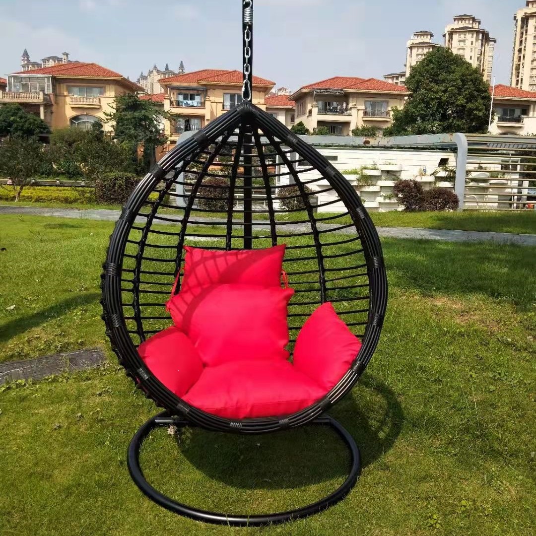 Silla Mecedora Colgante Doble con Estructura Metálica, Móvil y Reclinable, para Parque y Balcón image 25