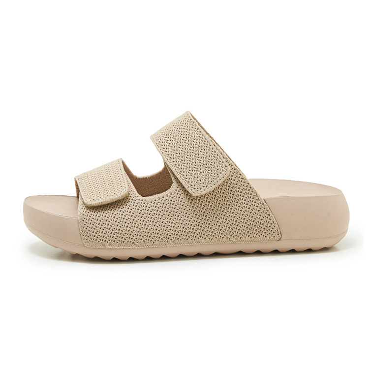 Dép sandal nữ quai chữ V đế dày EVA chống trượt — màu đen, màu hồng, màu kaki, màu mơ chi tiết 31