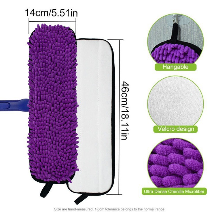 Compatible with Bona Mop Cloth Cleaning Pad, Adhesive Dust Removal Pad, Dry and Wet Flat Fiber Mop Head Accessories, Cross-Border Compatible with Bona Mop Cloth Cleaning Pad, Adhesive Dust Removal Pad, Dry and Wet Flat Fiber Mop Head Accessories, Cross-Border