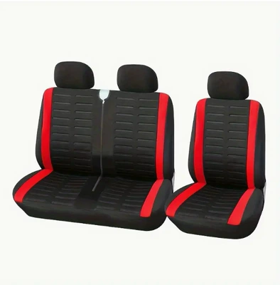 Foreign Trade Car Seat Covers, Car Universal seat cover - red-5-piece-set-001