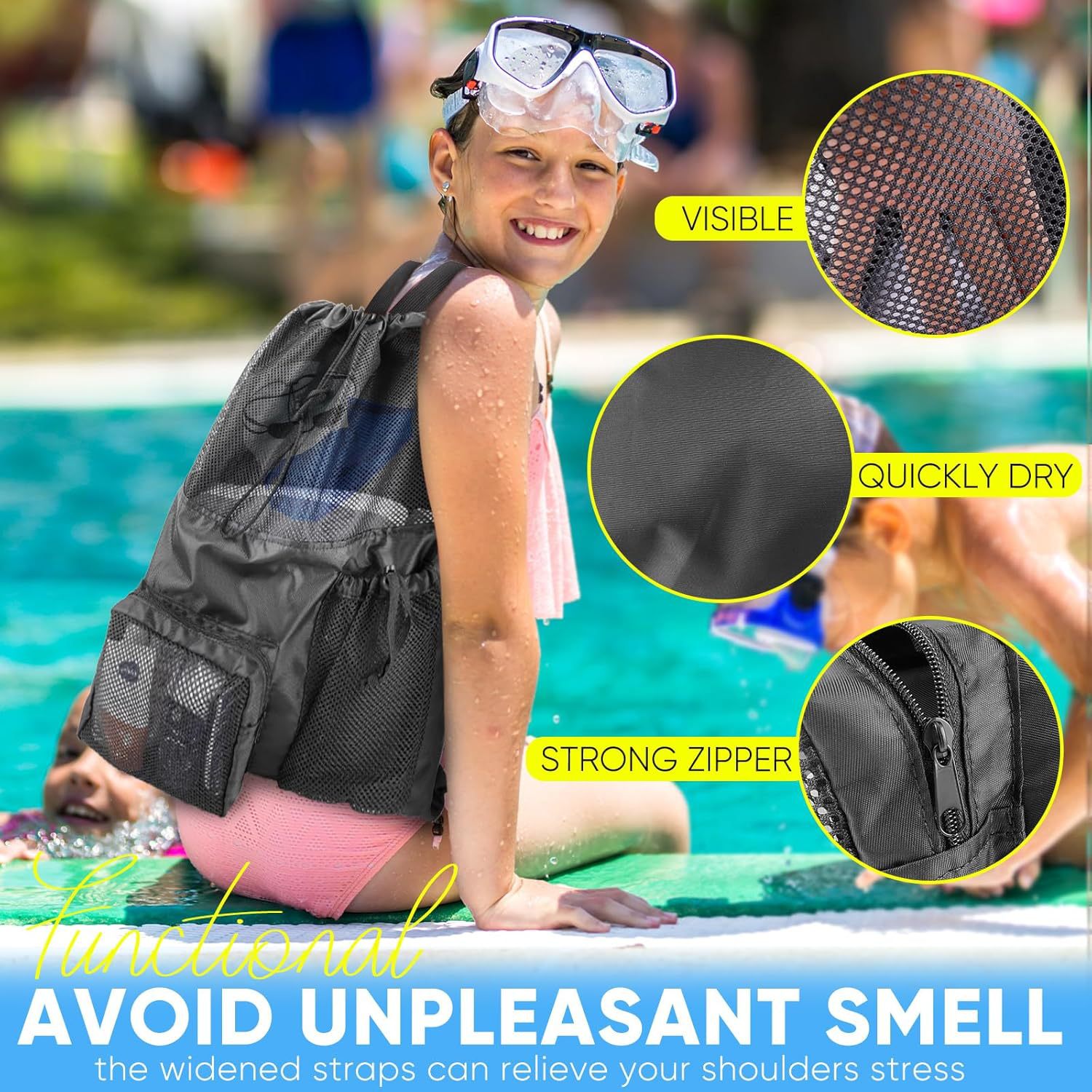 Mochila deportiva de buceo bolsa de natación airbag mochila de tela Oxford