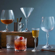 Bormioli Rocco上海20年代水晶玻璃松子酒马天尼杯鸡尾酒杯马提杜