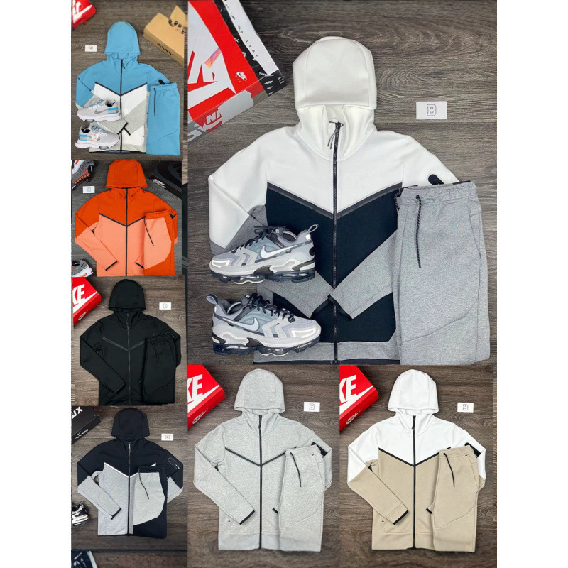 2026 Spring and Autumn Men's Hooded Sports Suit, Trendy Brand Color-Block Casual Sweatshirt Two-Piece Set, Cross-Border Foreign Trade Men's Clothing 2026 Spring and Autumn Men's Hooded Sports Suit, Trendy Brand Color-Block Casual Sweatshirt Two-Piece Set, Cross-Border Foreign Trade Men's Clothing