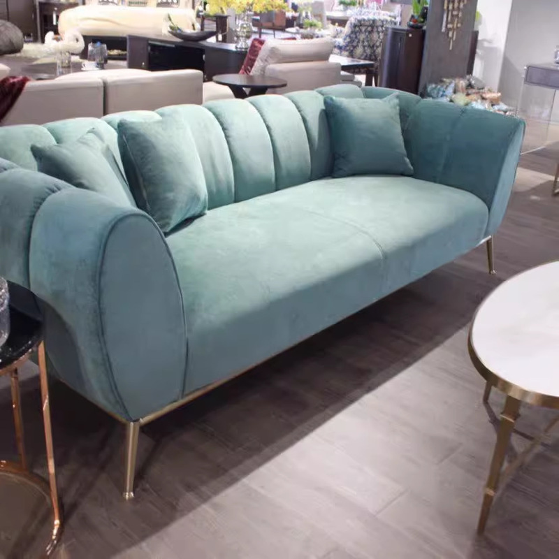 Nordic Light Luxury Modern Designer Creative Three-Person Clothing Store Women's Clothing Store Boutique Clothing Store Sofa Internet Celebrity Chair