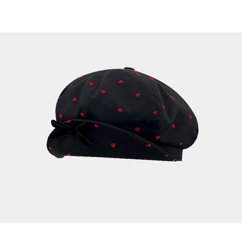 Coreano dulce amor boina de arco mujer primavera y otoño gran edición muestra cara pequeña sombrero de nube sombrero de moda pintor