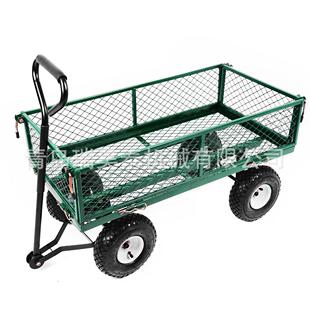 Flower Gardening Tool Net Trolley Garden Multi-Functional Cleaning Trolley Framed Pull Truck Trailer Transport Truck