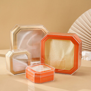 Square Octagon Transparent Acrylic Bird's Nest Packaging Box Cordyceps Round Box Dendrobium American Ginseng Inner Box