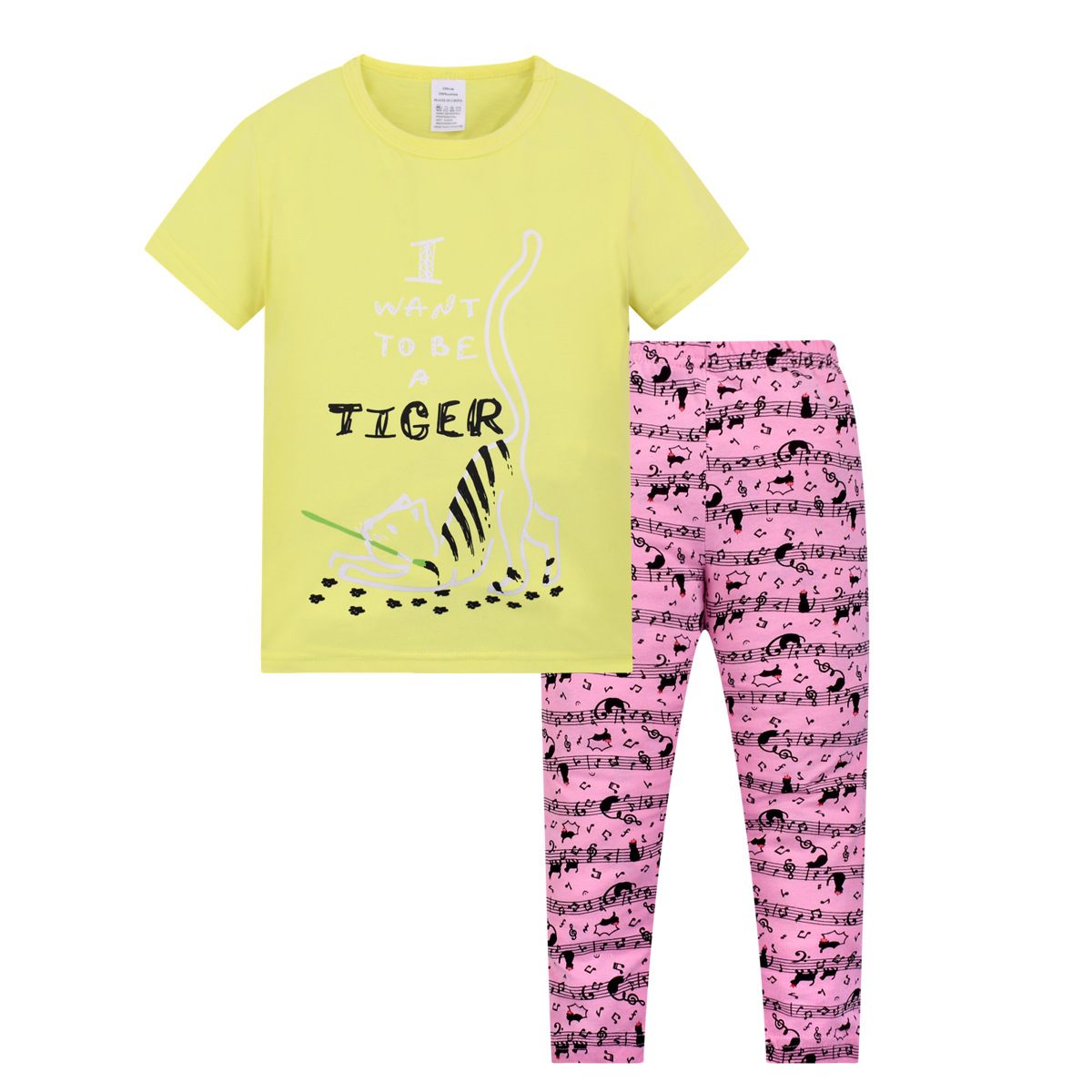 Niños pijamas ropa para niños de comercio exterior al por mayor de Europa y América del verano nuevos niños pijamas traje Niños y Niñas Ropa Para el hogar