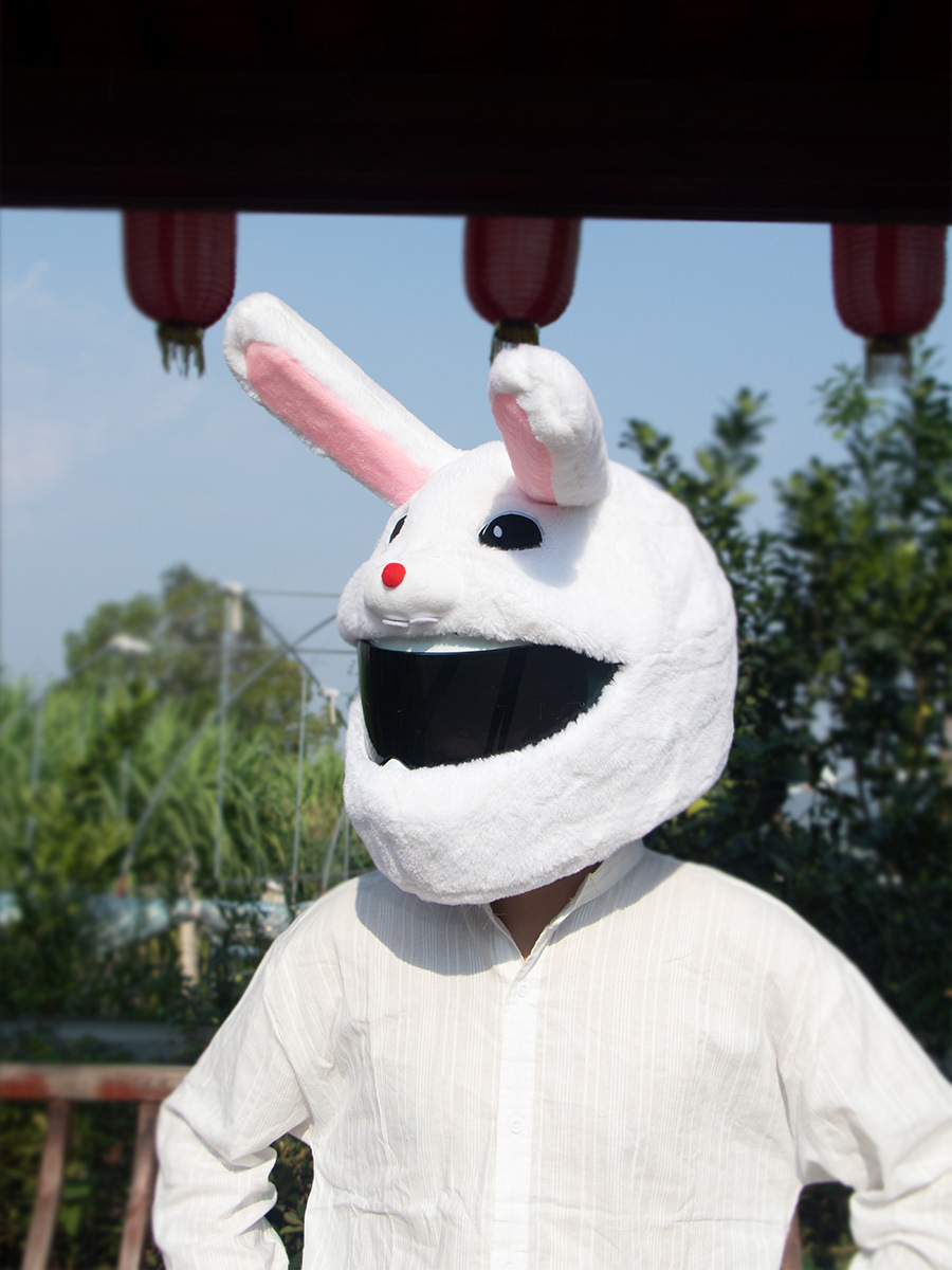 Cubierta de casco de motocicleta Cubierta de casco de felpa puntual Cubierta de casco completo Cubierta de casco de motocicleta Tacón de viento Moda de moda