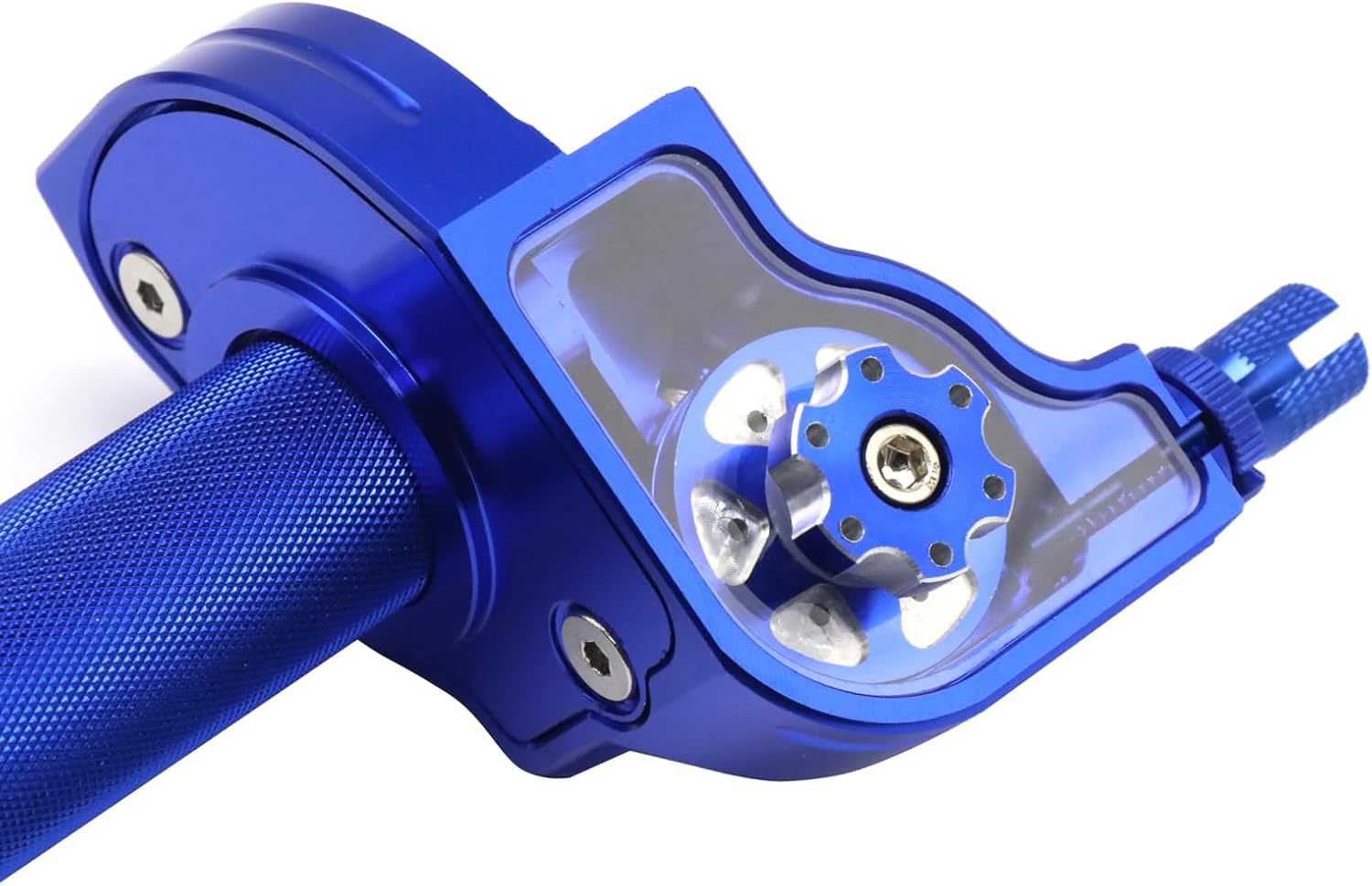 Suministro de accesorios de motocicleta todoterreno CNC ajustable acelerador base manual visual acelerador transfronterizo