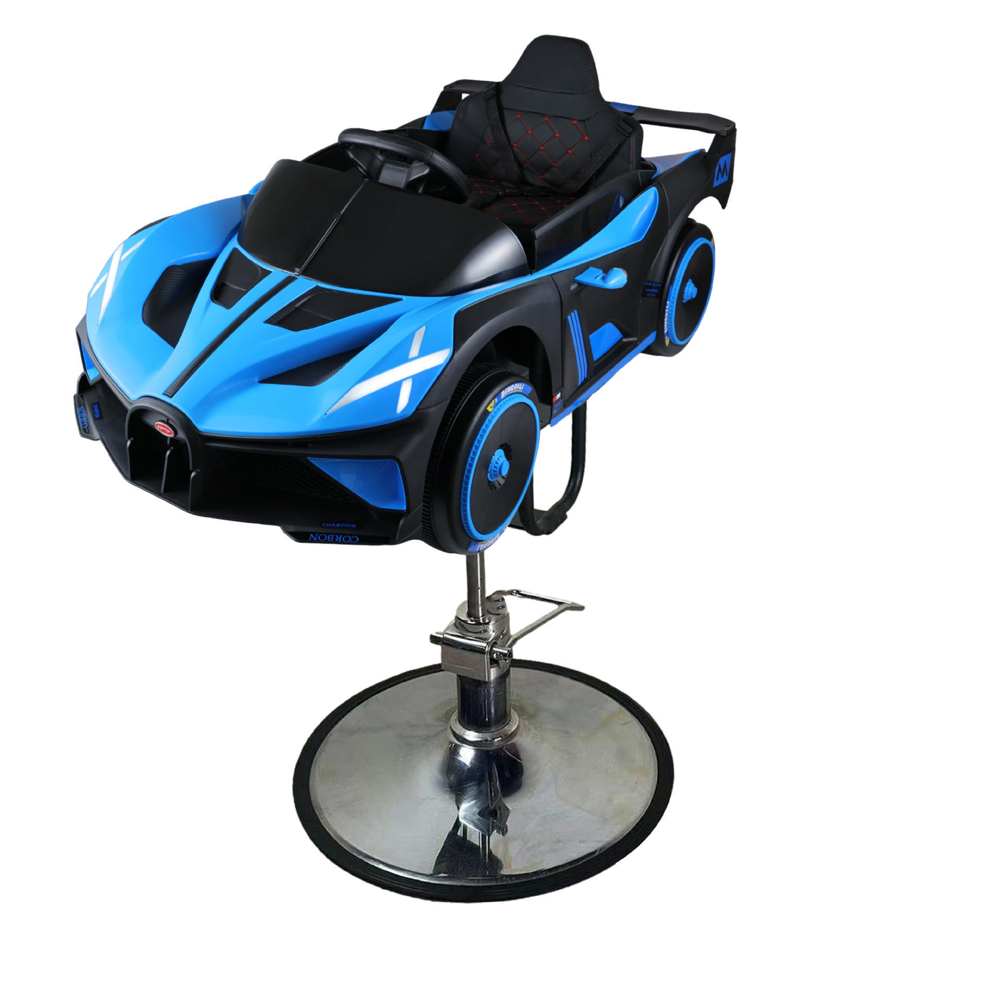 Silla de peluquería transfronteriza para niños silla de cabello giratoria silla de elevación salón de peluquería multifuncional asiento de automóvil de dibujos animados al por mayor image 36