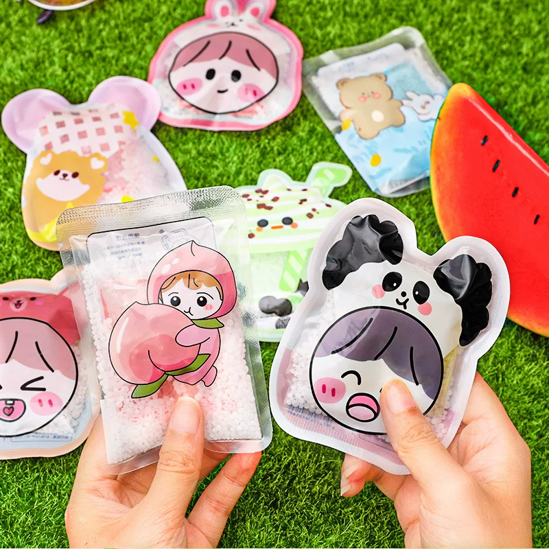 Cartoon summer cooling cute ice bag for elementary school students, handheld cold compress