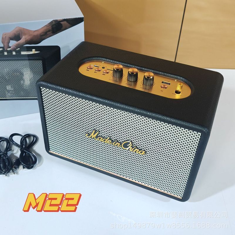 国境を越えた人気のM22 Bluetoothスピーカー、レトロなマレーシアM18 Bluetoothスピーカー、マレーシアスプーン第三世代A3ポータブルサブウーファー|undefined