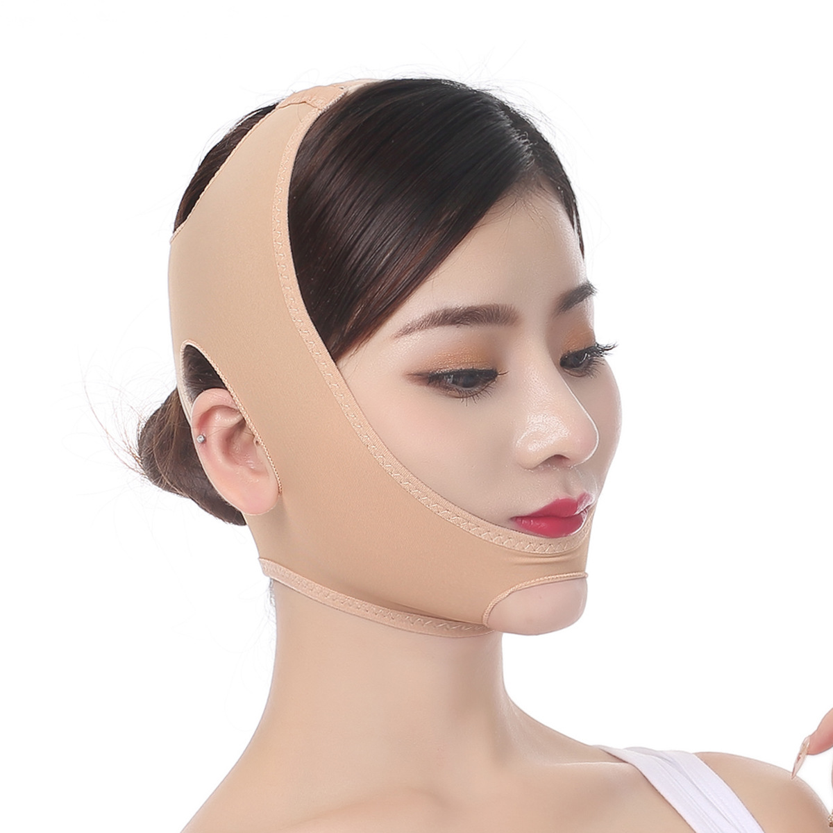 Facial Lifting Device Sleep Tension Lifting V-Face Mask Double Chin Melon Seed Face Sculpting Breathable Beauty Instrument Bandage