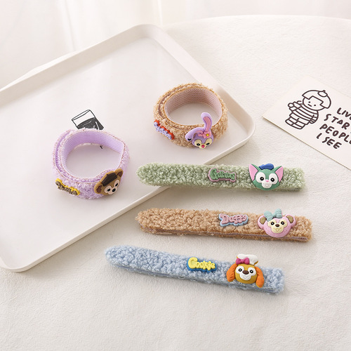 Children's bangs hair Velcro new hairband girls broken hair headband internet celebrity little girl headwear post headband