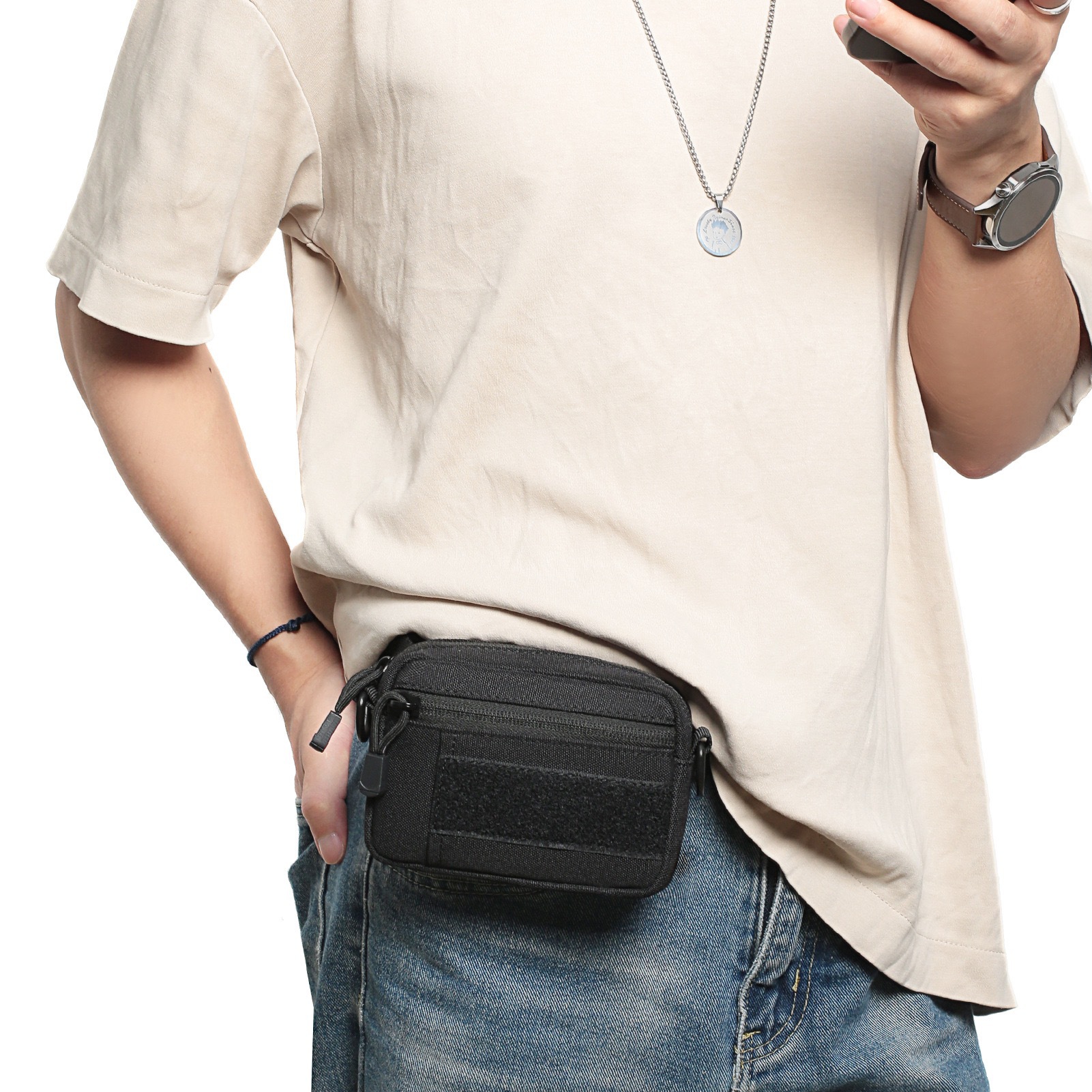 Nuevo producto Tactical Outdoor Bolso para colgar Bolso para tarjetas de viaje y ocio Estuche para llaves Bolso bandolera multifuncional Bolso bandolera