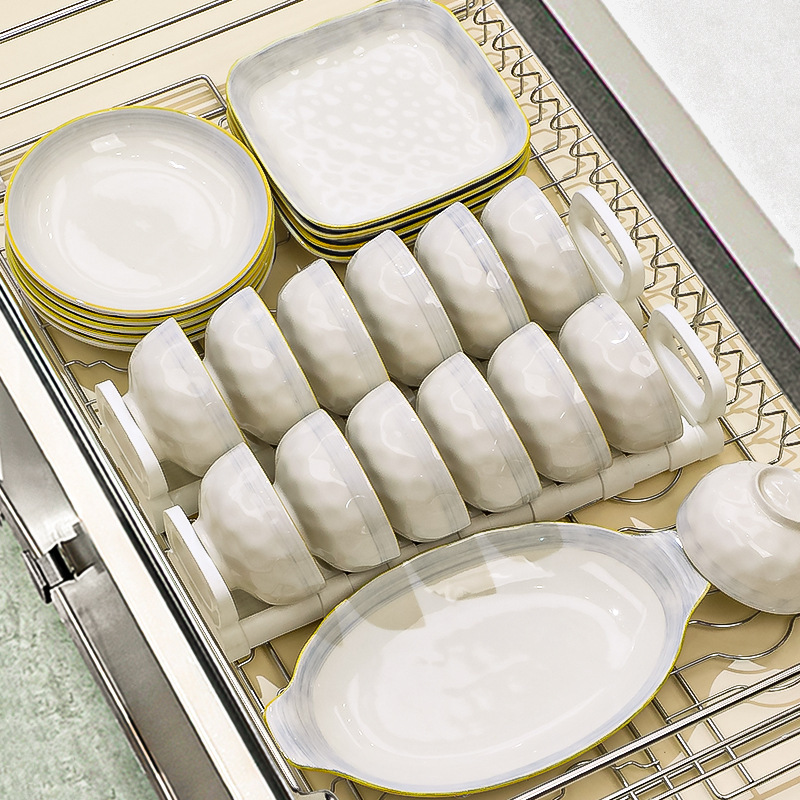 碗碟餐具套装高颜值釉下彩陶瓷碗盘家用乔迁轻奢饭碗乔迁餐具批发|undefined