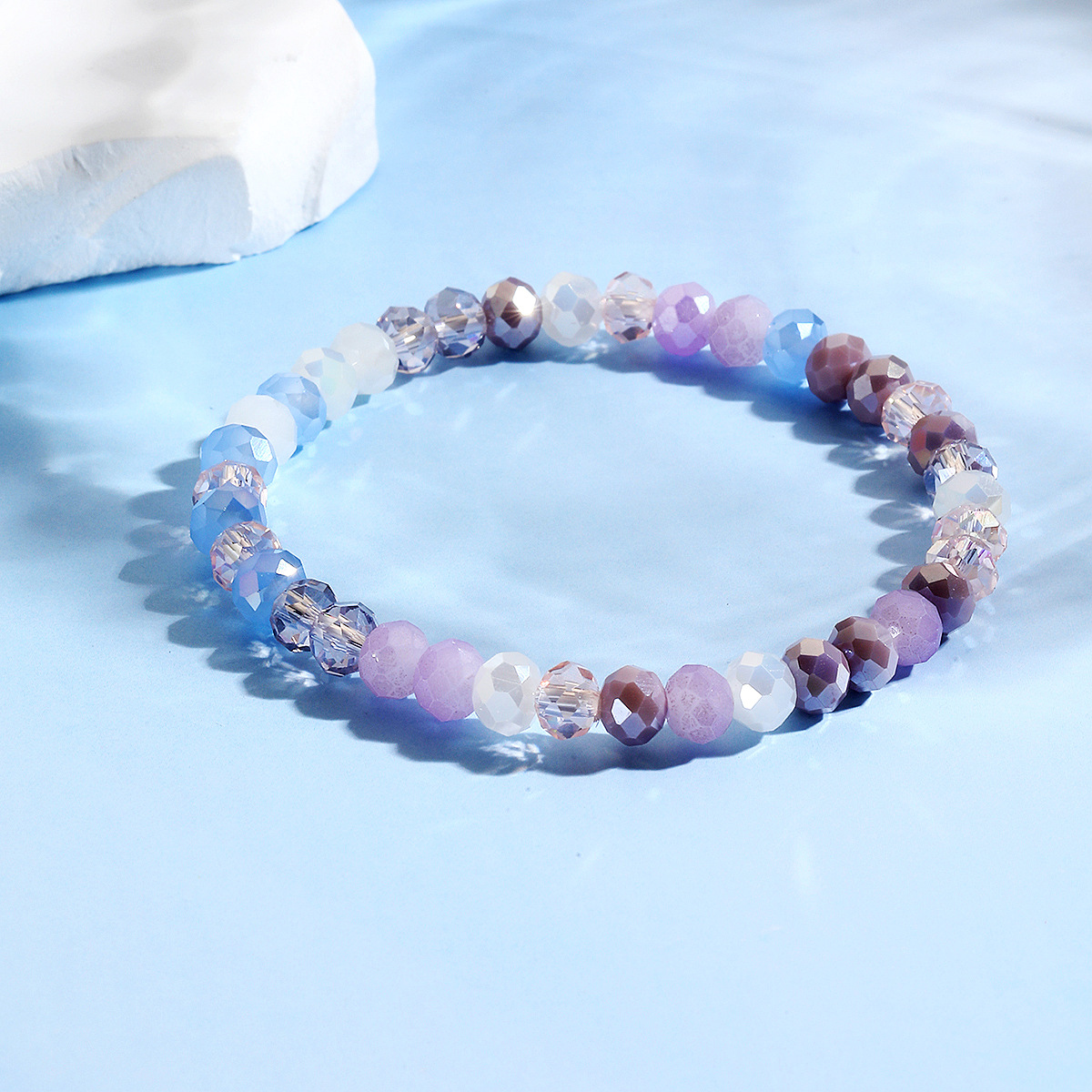 hot selling bracelets are versatile and high end Bohemian elastic line summer crystal bracelet set_voghion.com