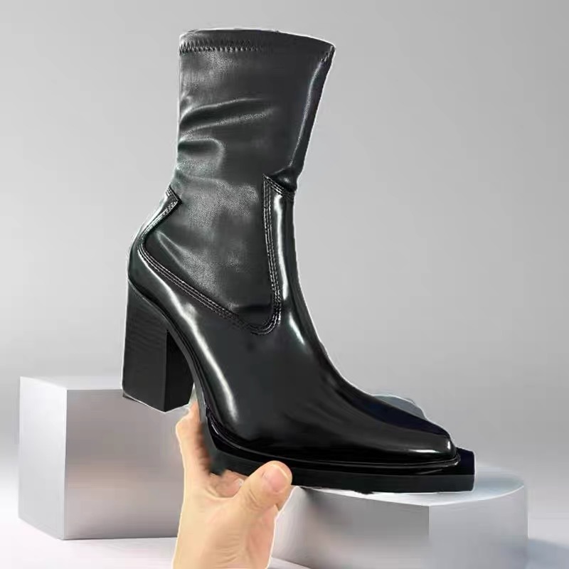 블랙 8CM 벨벳 안감