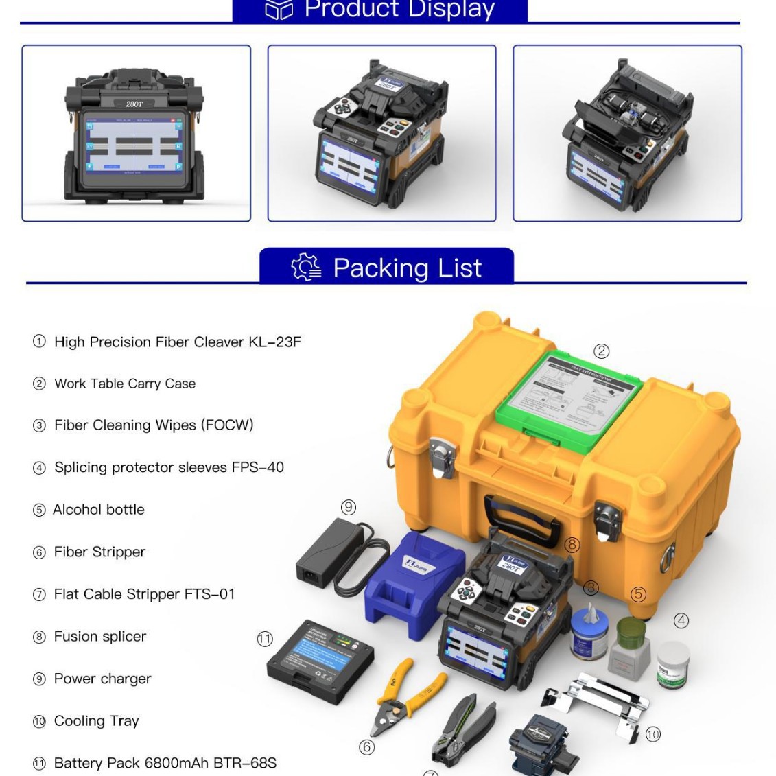 KL-280E High Quality and Stable KL-300T Jilong fusion Splic