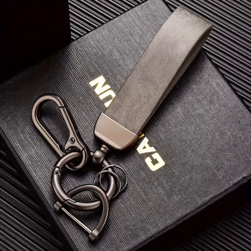 Car Keychain Lanyard High-End Metal Pendant Stylish Simple Retro Leather Buckle Key Chain Waist Hanging for Men and Women Car Keychain Lanyard High-End Metal Pendant Stylish Simple Retro Leather Buckle Key Chain Waist Hanging for Men and Women