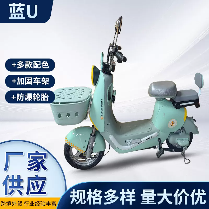跨境电动自行车成人代步电瓶车日常通勤车轻便长续航可上牌电瓶车