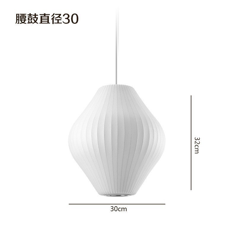 北欧意大利蚕丝吊灯中式客厅餐厅卧室吧台灯日式茶室禅意吊灯|undefined
