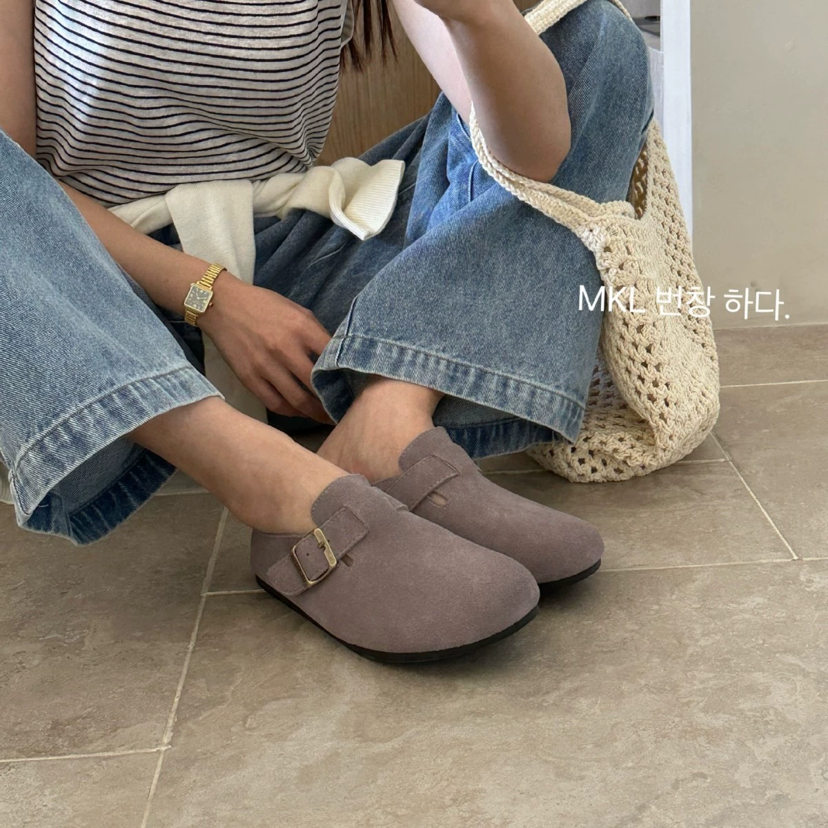 Туфли Birkenstock из натуральной кожи с толстой подошвой, полузакрытые носки с носком, женская обувь для верхней одежды, весна-лето 2025, кроссовки-слепоны полуподошвенные