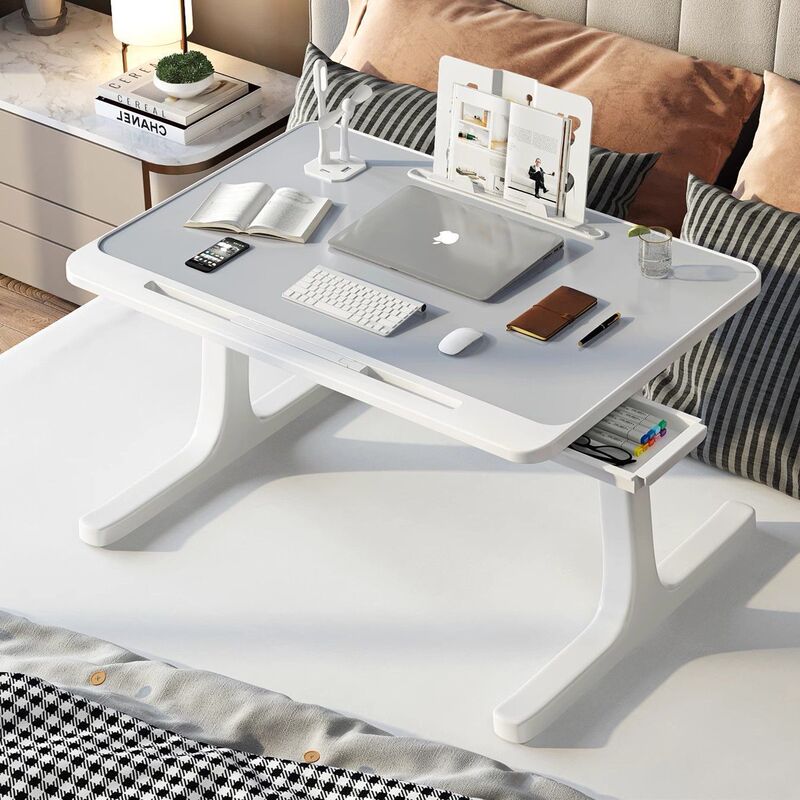 Bed Computer Desk, Study Desk, Foldable Computer Desk, Dormitory Student Writing Desk, Home Bedroom Lazy Desk
