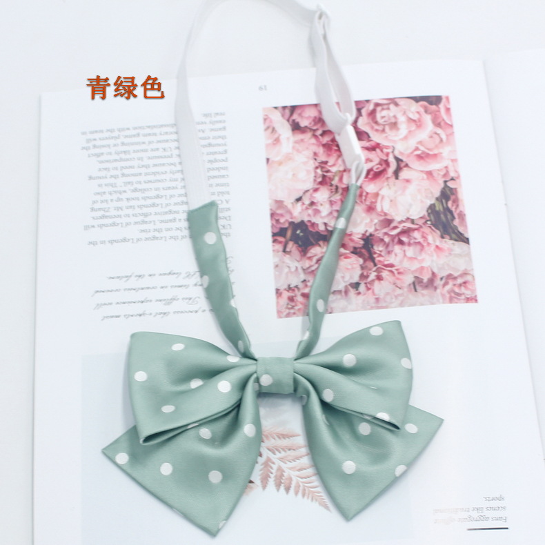 Pajarita de estilo universitario personalizada Pajarita de corbata de estudiante Pajarita de punto personalizado al por mayor con dibujos y muestras