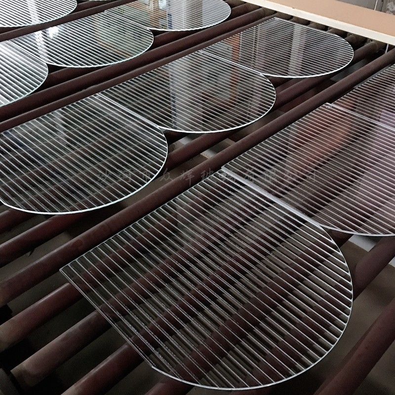 定制艺术玻璃超白长虹海棠花水纹钻石瓦楞双方格压花玻璃钢化玻璃