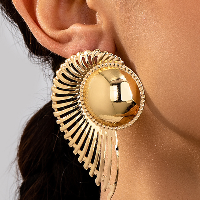 Women's Fashion Feather Tassel Earrings European and American Ret