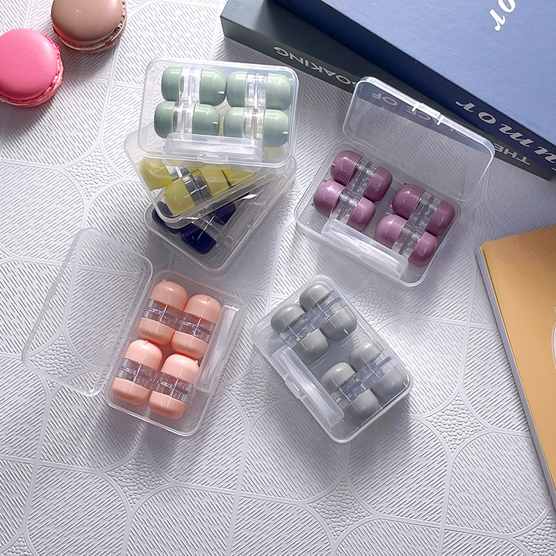 New multi-pair contact lens box simple fashion invisible couple box integrated care box easy to carry