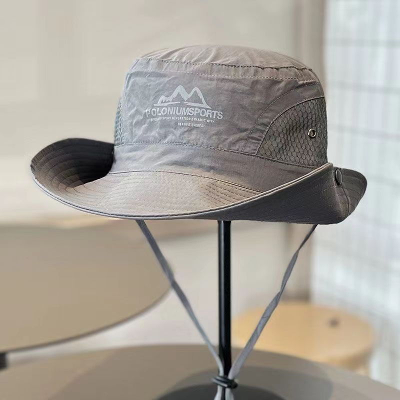 マウンテンキャンプ巾着漁師帽子サンシェードハイキング日焼け止め屋外登山釣り帽子ウエスタンカウボーイハット|undefined