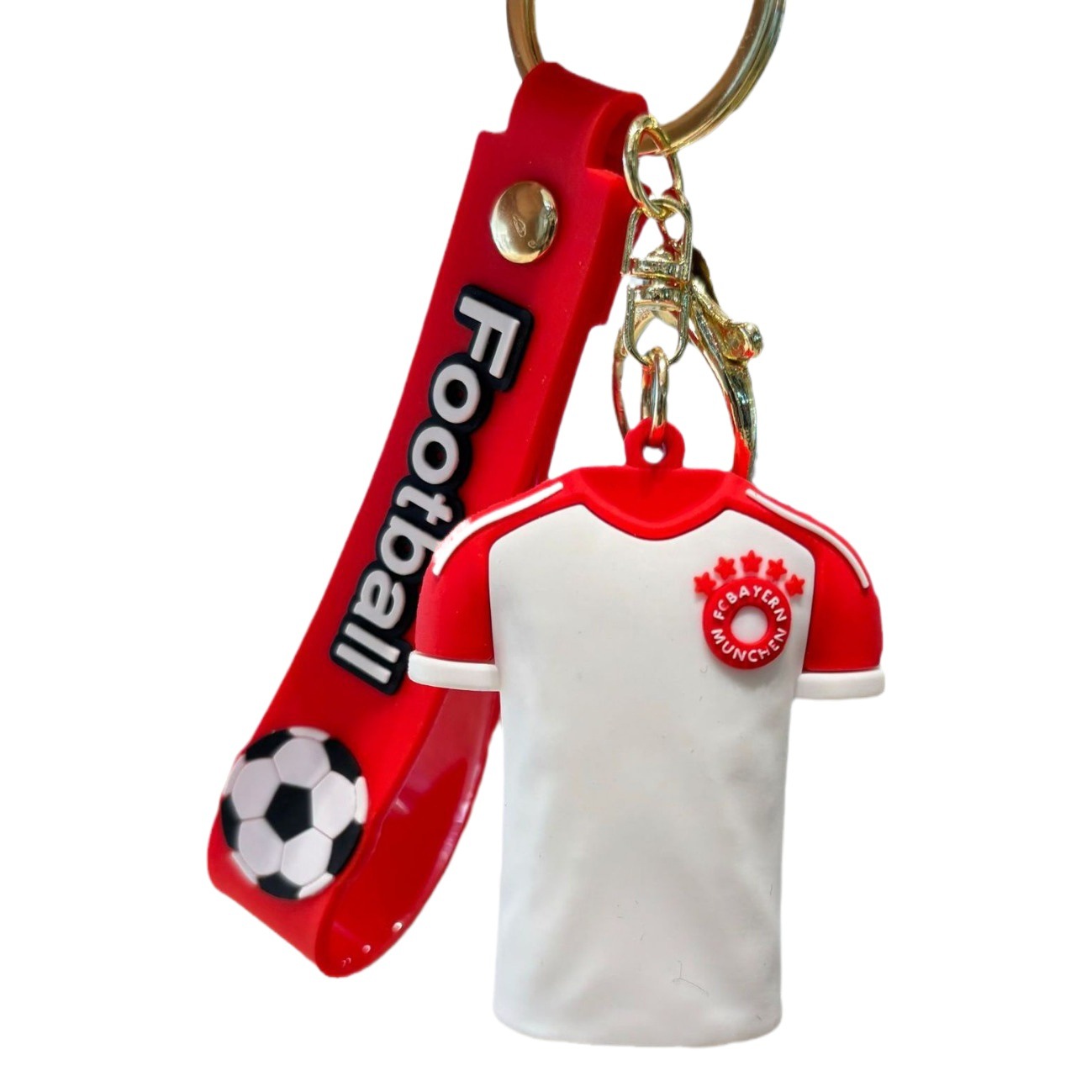 Camiseta de fútbol transfronteriza llaveras muñecas bolsos de automóviles moda colgantes llaveros pareja pequeños regalos al por mayor