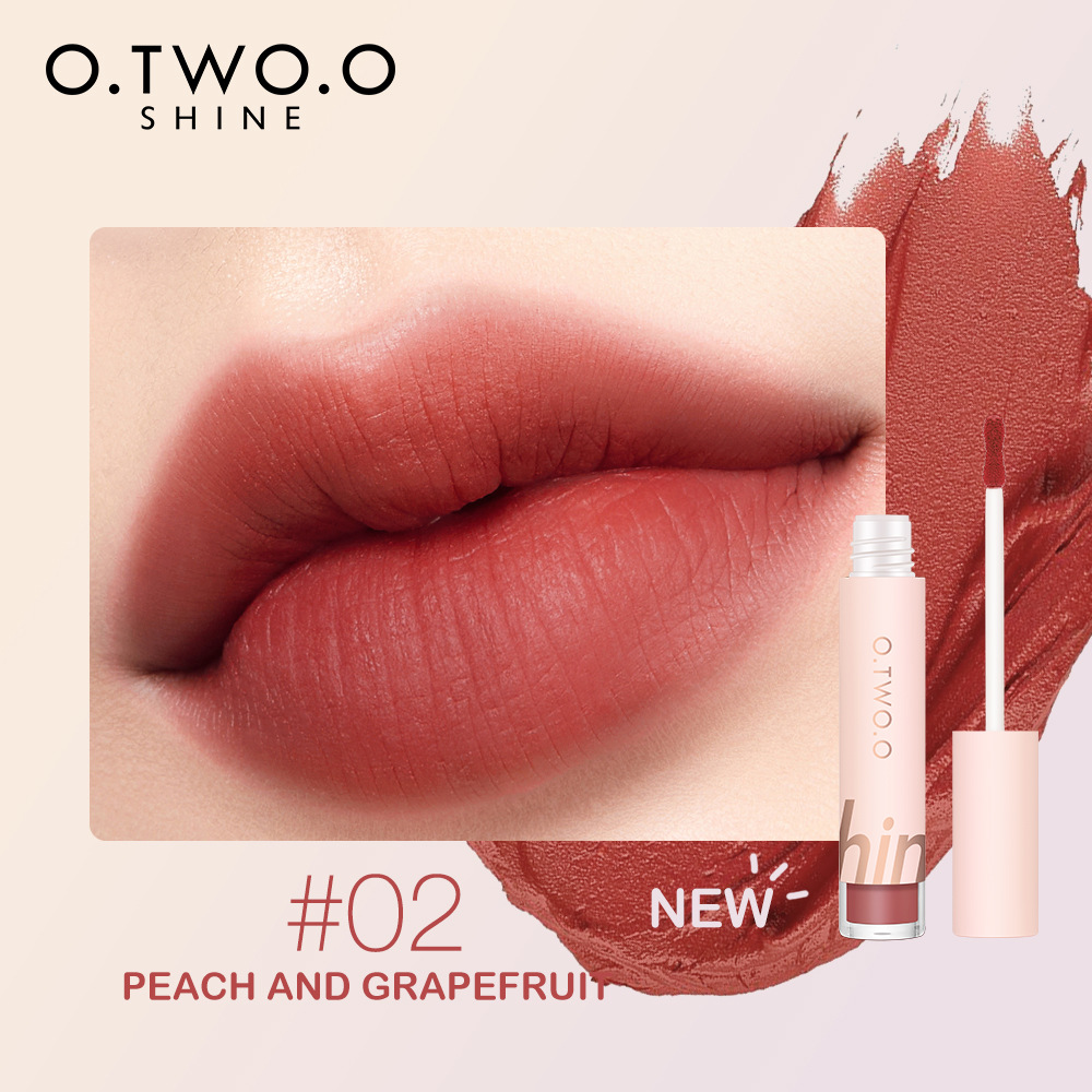 O.TWO. O soft cotton mist first love lip mud powder Blusher eye shadow can be used three times, velvet does not touch the cup and does not fade02#