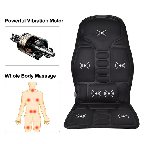 AUSHEN car home massage heating cushion 7 motor vibration 3-speed hot compress chair cushion plug-in warm back and neck cushion
