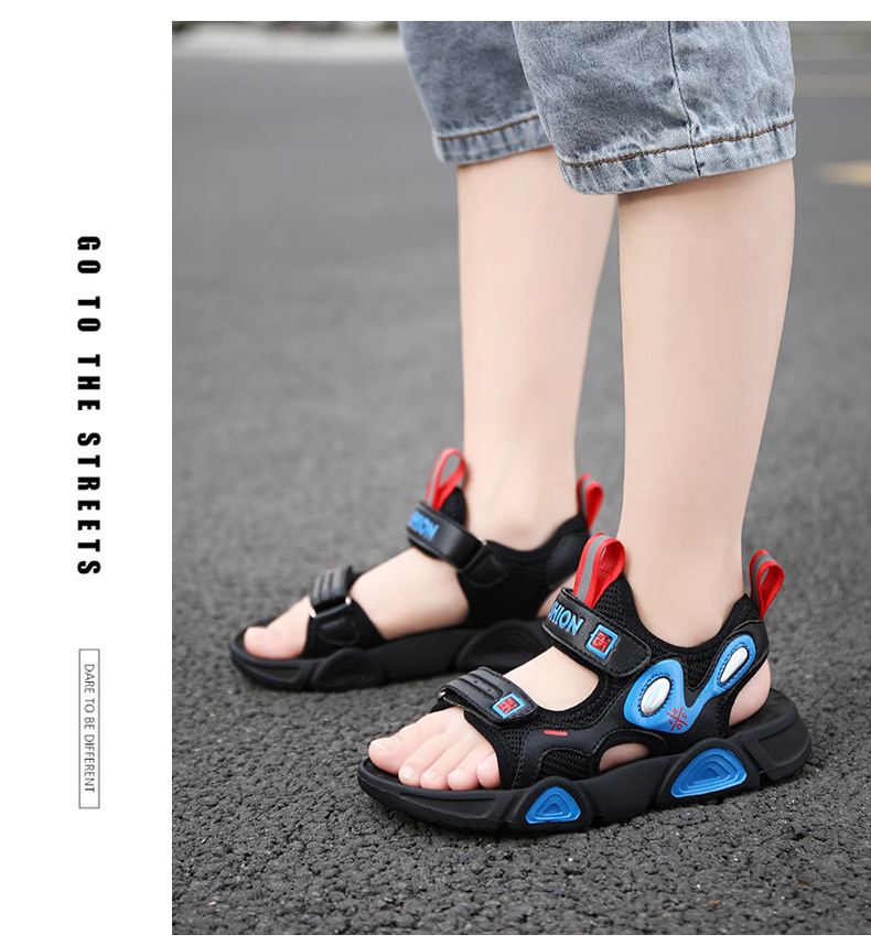 2021 Summer Ins New Children's Sports Sandals Beach Lightweight Trendy Colorful Outdoor Wading Baby Shoes display picture 11