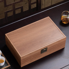 新品高端木质茶叶包装礼盒长摆泡半斤实木包装盒定制高级感空盒子
