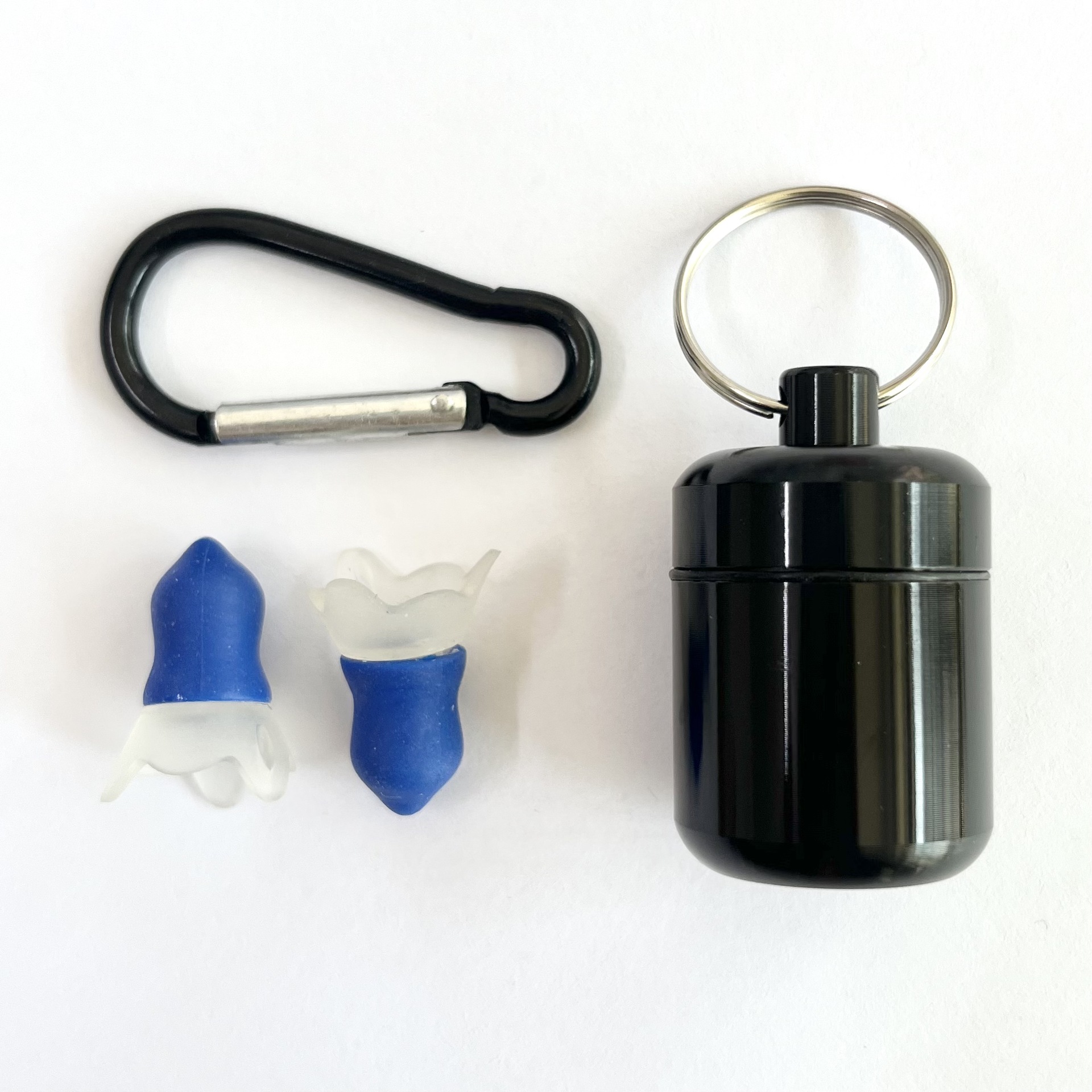 비행 귀마개 + 블랙 알루미늄 병