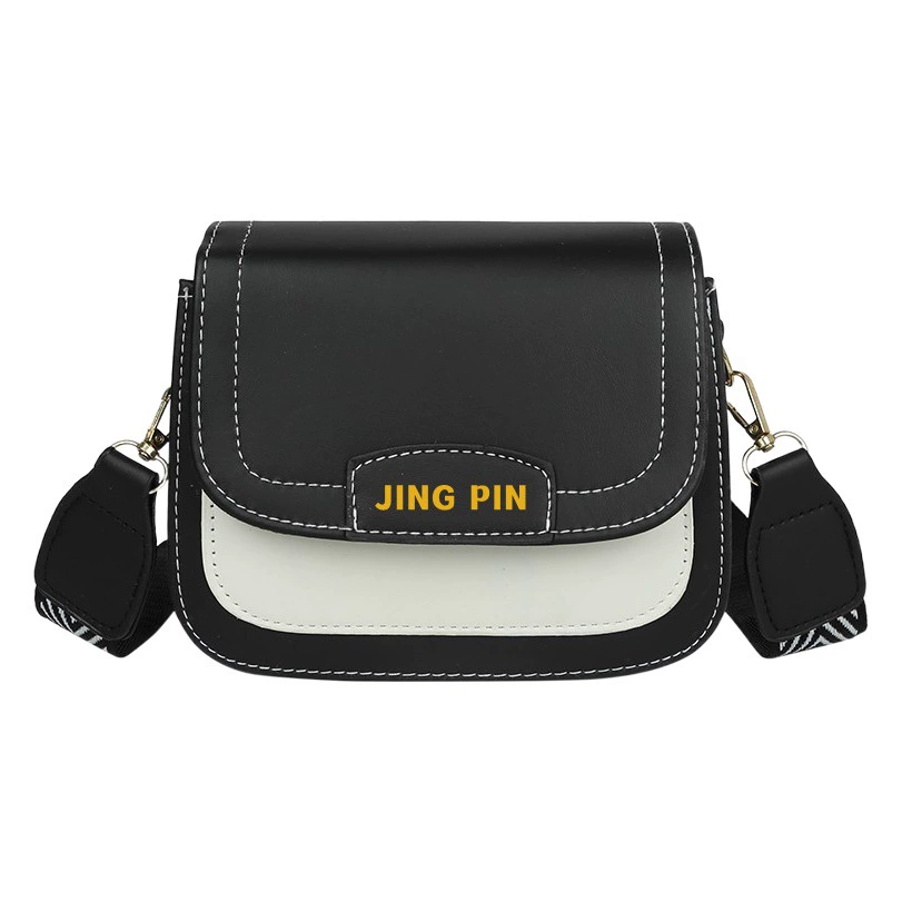 Женская сумка-кроссбоди на одно плечо, ретро-стиль, для трансграничной торговли, новинка 2025 года, модная повседневная, с широким плечевым ремнём, маленькая квадратная, с надписью