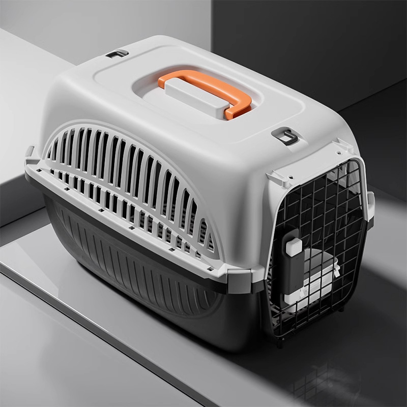 Caja de aviación para gatos, jaula para gatos, bolsa para gatos portátil, caja de envío para mascotas, jaula para perros, caja para gatos de plástico portátil