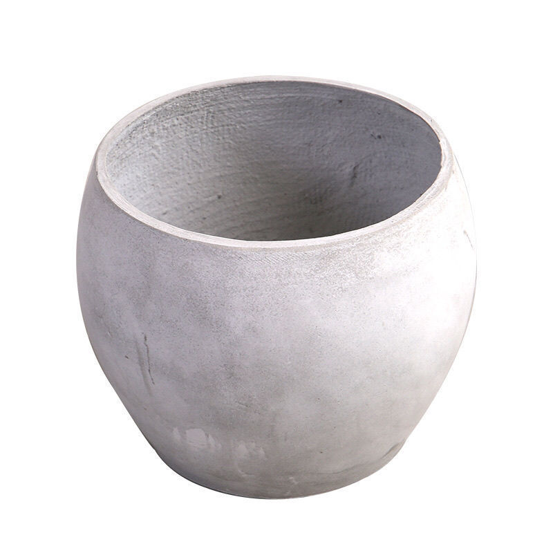 Macetas de barro de viento industrial de celebridades de Internet Macetas de plantación de plantas verdes de monstera retro Macetas de cemento cilíndricas ins al por mayor