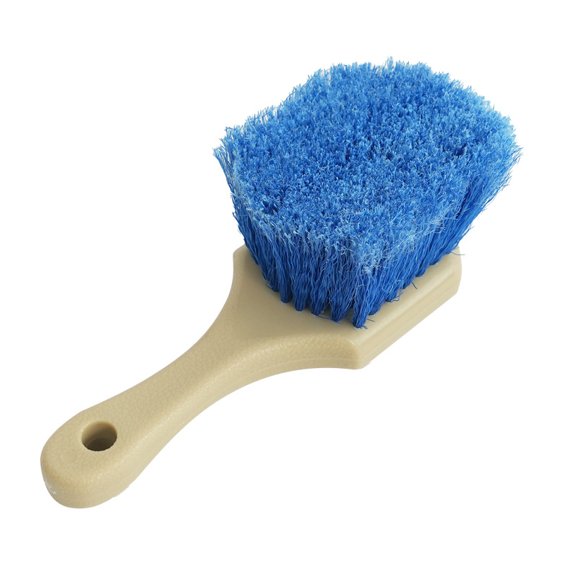 쌀 손잡이 푸른 꽃 실크