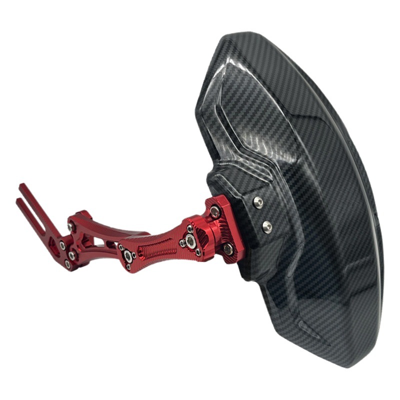 Adecuado para la pantorrilla U + B guardabarros trasero recto coche eléctrico motocicleta eléctrica n1s modificado de fibra de carbono guardabarros trasero universal